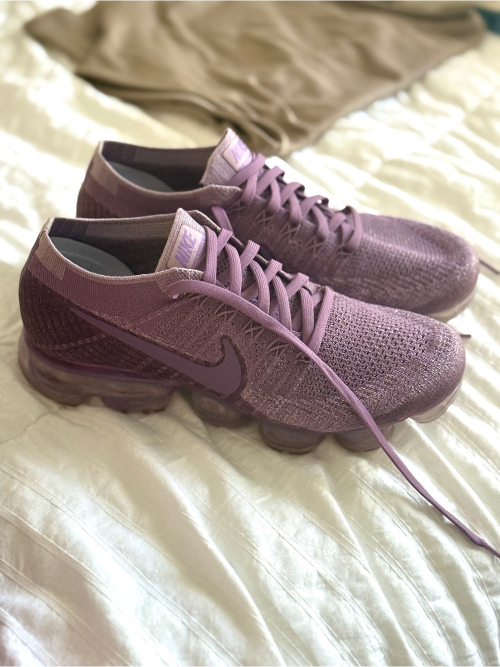 Nike Women’s VaporMax Flyknit Sneakers - Mauve Purple